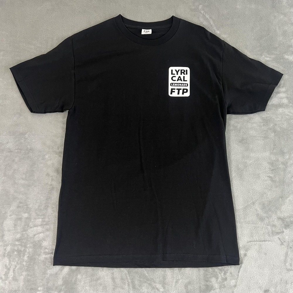 FTP Lyrical Lemonade Shirt Mens Large Black Logo Graphic Collab 2020 USA Tee